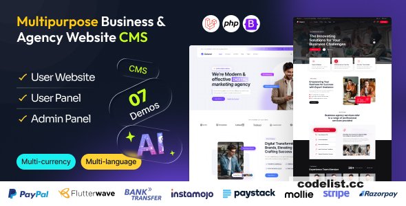 Quland v1.0 - Multipurpose Business and Agency Laravel Website CMS