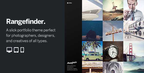 Rangefinder - A Bold Grid-Based Theme for Creatives
