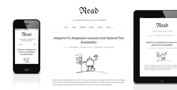 Read WP v4.4.8 - Minimalist WordPress Blog Theme