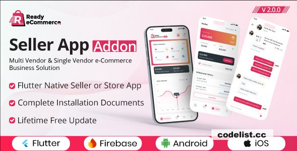 Ready eCommerce - E-Commerce Seller App - Store App - Provider App - Vendor App Addon v2.0.1