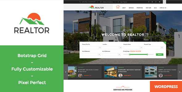 Realtor v1.2.5 - Responsive Real Estate WordPress Theme