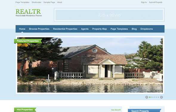 Realtr - Templatic Premium Wordpress Theme