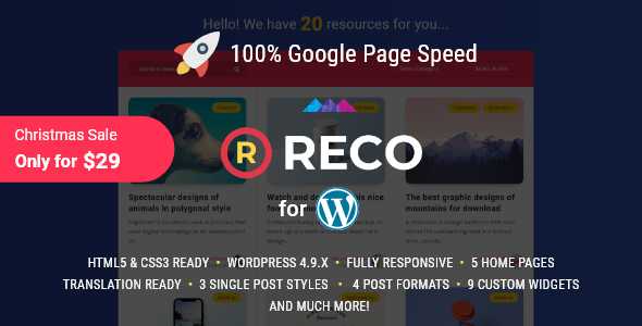 Reco v2.8.0 - Minimal Theme for Freebies