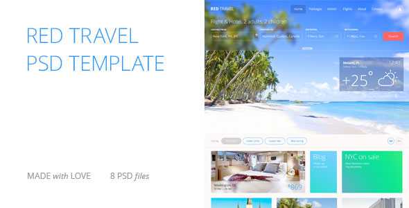 Red Travel - Themeforest Premium PSD Template