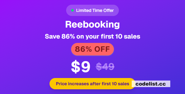 Reebooking v1.0 - Spa Saloon Service Appointment Booking scheduling system Software & Solution