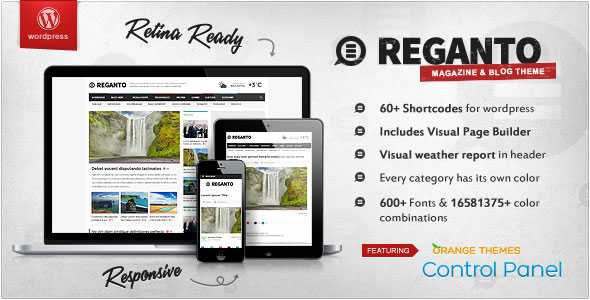 Reganto - Themeforest Massive Magazine Wordpress Theme