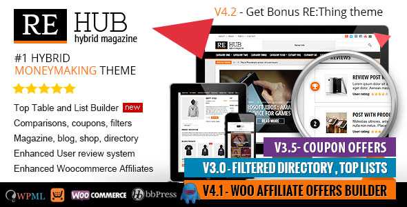 REHub v4.2 - Directory, Shop, Coupon, Affiliate Theme