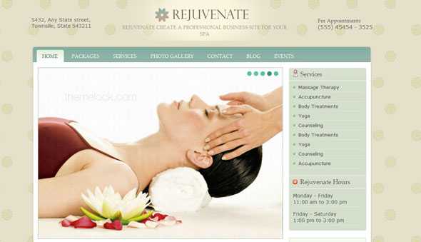 Rejuvenate - Templatic Wordpress Theme