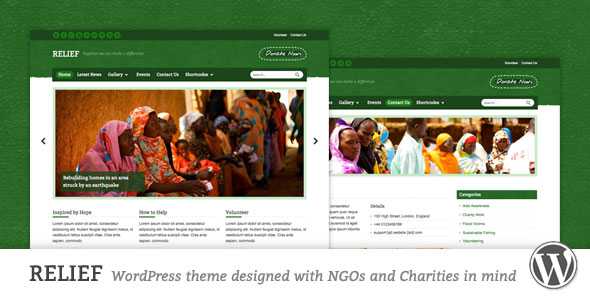 Relief - Themeforest Charity Responsive WordPress Theme
