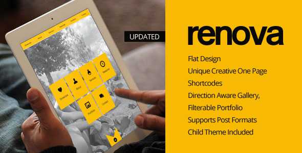 RENOVA - Themeforest WordPress One Page Responsive Portfolio