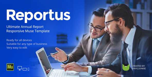 Reportus v1.1 - Annual Report Responsive Muse Template