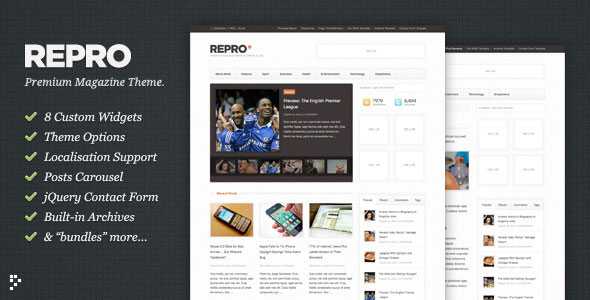Repro - Themeforest Premium WordPress News / Magazine Theme