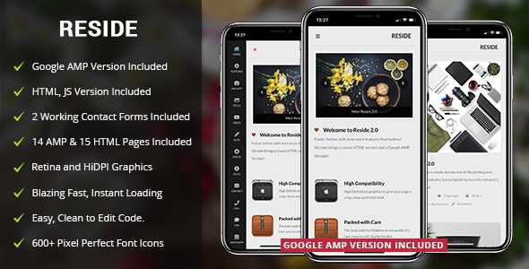 Reside Mobile v2.0 - Mobile Template