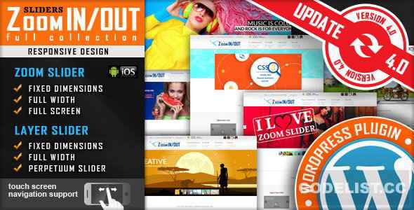 Responsive Zoom In/Out Slider v4.2.9 - WordPress Plugin