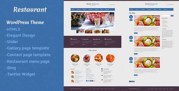 Restaurant - Themeforest Premium Theme
