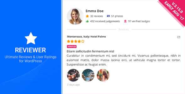 Reviewer v3.15.0 - WordPress Plugin