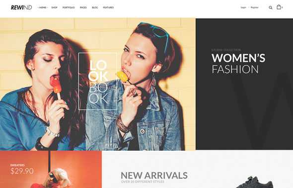 Rewind - eCommerce Fashion Bootstrap