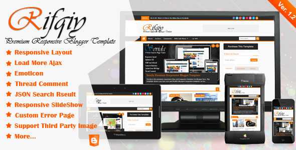 Rifqiy - Themeforest Responsive Blogger Template