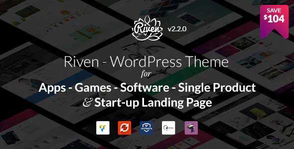 Riven v2.2.11 - WordPress Theme for App, Game