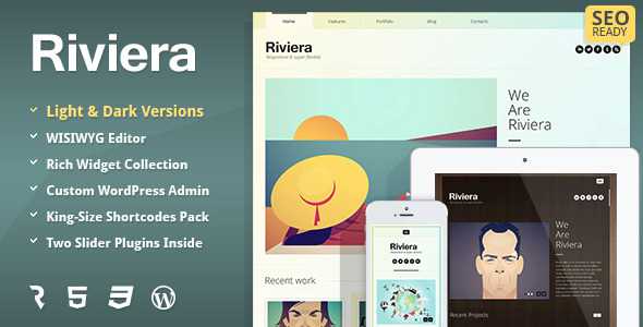 Riviera - Themeforest Portfolio WordPress Theme