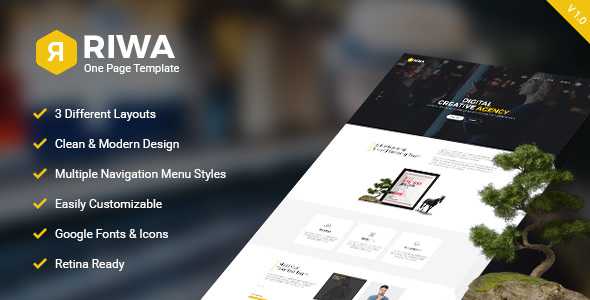 Riwa - One Page PSD