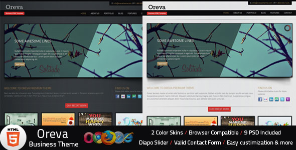 Oreva Themeforest Business HTML5 Template