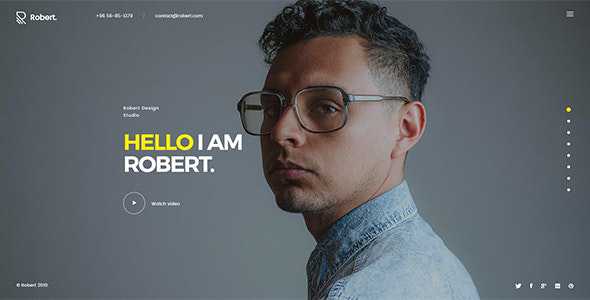 Robert v1.0 - Creative Personal Onepage HTML Template