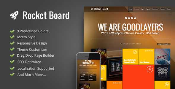 Rocket Board - Themeforest Metro Wordpress Theme