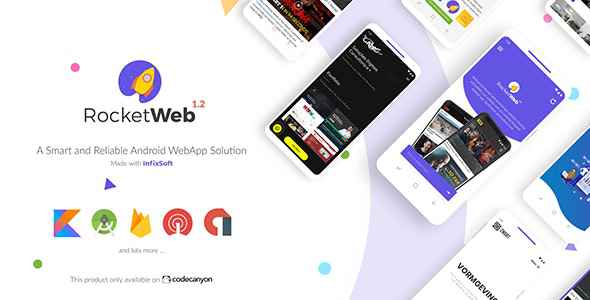 RocketWeb v1.2 - Configurable Android WebView App Template