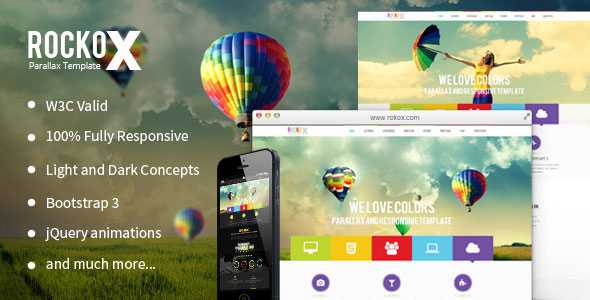 RockoX - Themeforest One Page Parallax