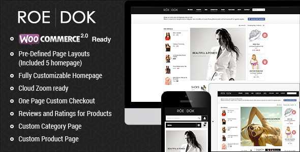 RoeDok - Themeforest WooCommerce WordPress Theme