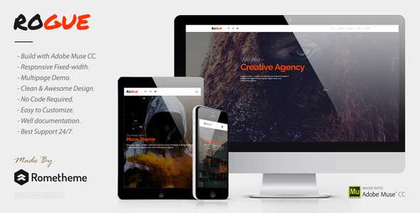 ROGUE v1.0 - Creative Multi-purpose MUSE Template
