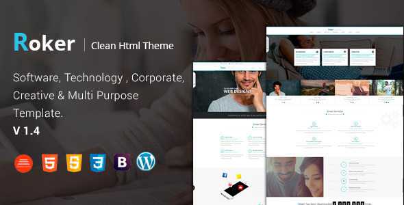 Roker - Software & Business Bootstrap Template