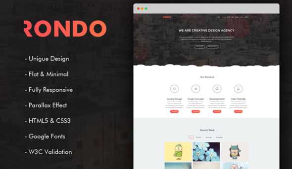 Rondo - Responsive One Page Template