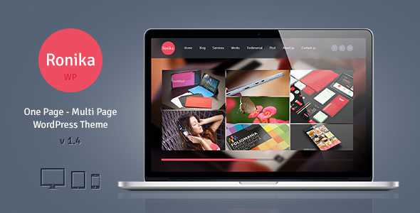Ronika v1.4 - One Page/Multi Page WordPress Theme