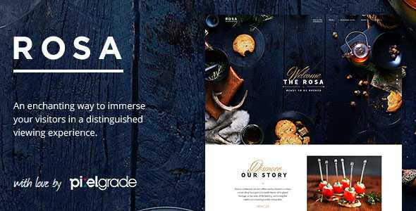 ROSA v1.5.5 - An Exquisite Restaurant WordPress Theme