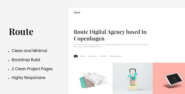 Route Creative Portfolio HTML Template