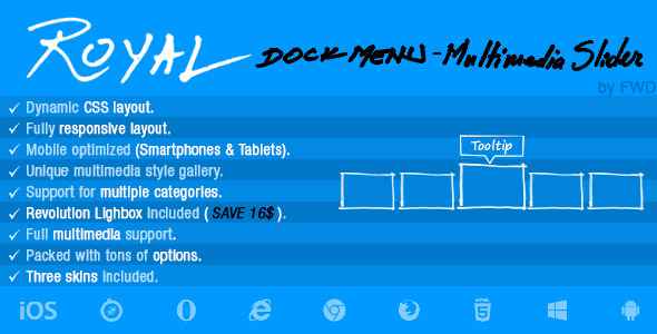 Royal Dock Menu Multimedia Slider v1.0