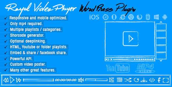 Royal Video Player v3.4 - Wordpress Plugin