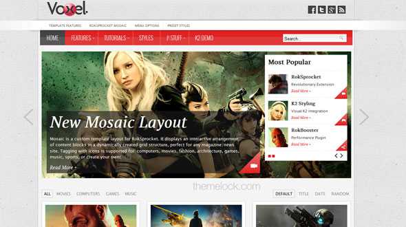 RT Voxel 1.1 - RocketTheme Joomla 2.5 template