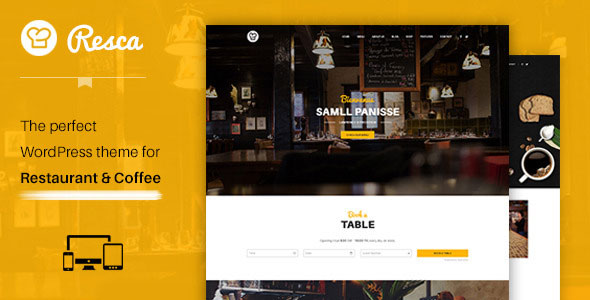 RESCA - WORDPRESS RESTAURANT & CAFE THEME