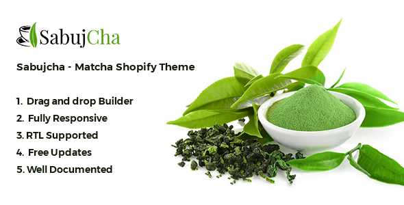Sabujcha - Matcha Shopify Theme