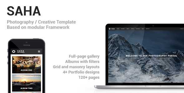 Saha - Photography / Creative Portfolio Template