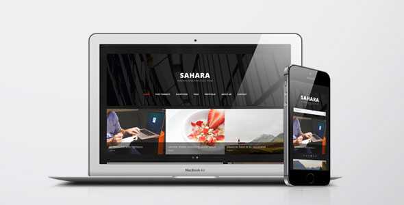 Sahara - A Clean & Responsive Drupal Blog Theme