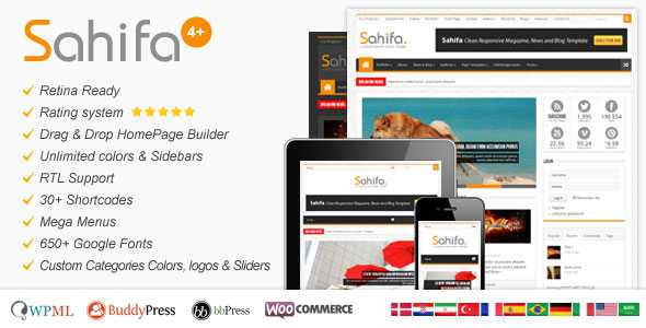 Sahifa v4.0.3 - Themeforest Responsive WP News,Magazine,Blog