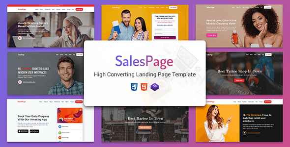 SalesPage v1.0 - Landing Page Template for Creative Agencies