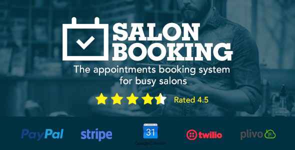Salon Booking v3.3.8 - Wordpress Plugin