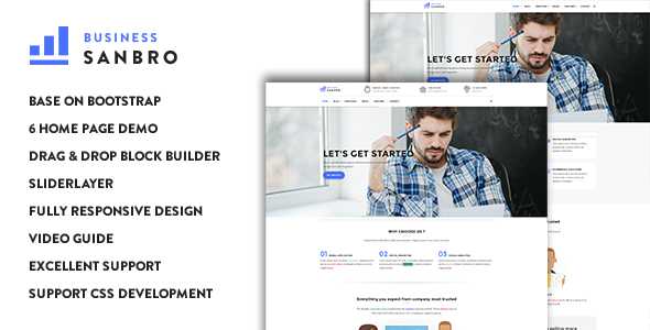 Sanbro - Responsive Business Drupal 8 Theme
