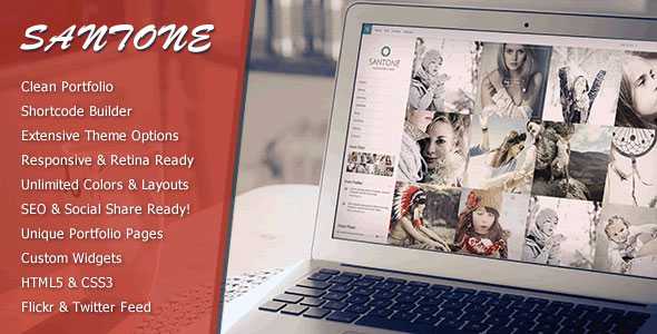 Santone v1.0.2 - Clean Portfolio & Photography WP Theme