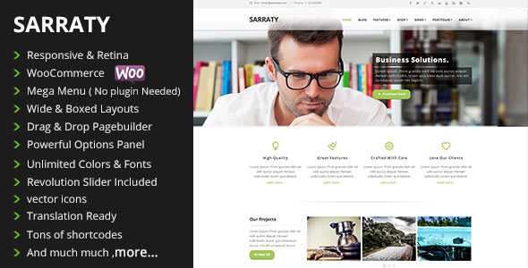 Sarraty v1.7 - Retina Responsive Multi-Purpose Theme